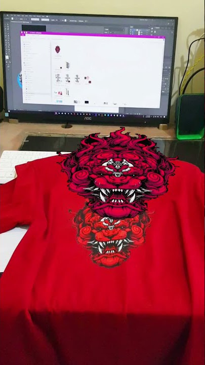 Sablon kaos satuan #kaos #tshirt #motiontracking #video #editing #vector #sablon