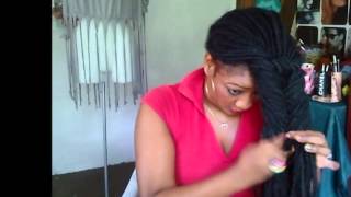 Dreadlocks Hairstyle Fishtail Updo