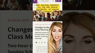 Breaking: LDS Church announces new meeting schedule with 25 minute auxiliary classes￼ every Sunday!