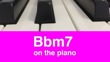 The Bb Minor 7 or Bbm7 Chord: How To Play It On Piano!