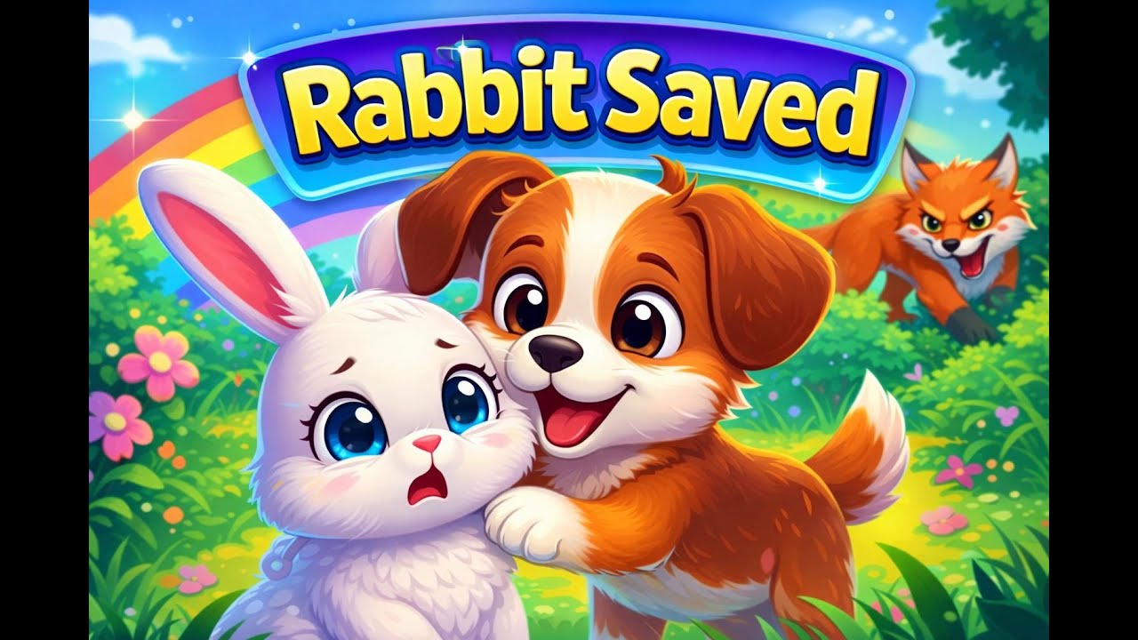 Cute Rabbit and Puppy Story 🐰🐶 | Kids Animated Story