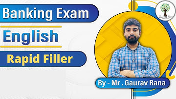 Banking Exams 2020-21 | English | Rapid Filler | By- Mr. Gaurav Rana