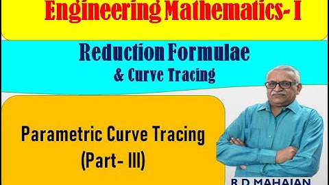 Engineering Mathematics I I Unit 4: Reduction Formulae & Curve Tracing I Parametric Curve Tracing