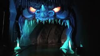 Monster Mansion On-Ride Front Row With Light On Pov At Six Flags Over Georgia