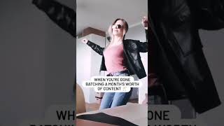 Drunk with power 💃🏼 Do you batch your content? 😏