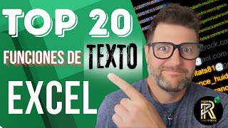 Top 20 Funciones y Combinaciones de Texto en Excel en Inglés