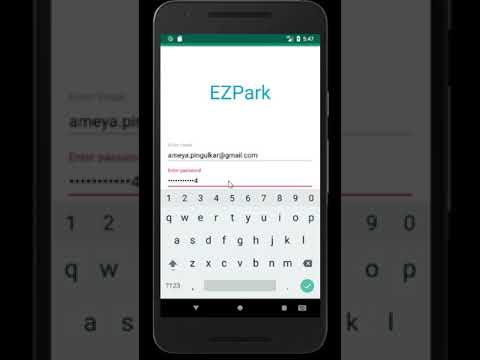 EZ Park   Login error