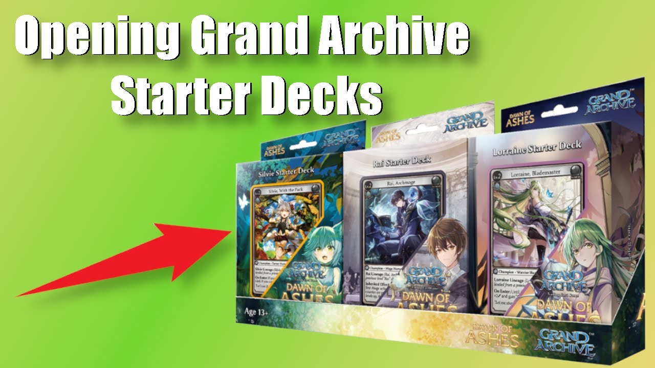 Opening Every Starter Deck | Grand Archive Product Opening - YouTube