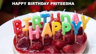 Priteesha  Cakes Pasteles - Happy Birthday
