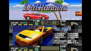 Mega Drive Longplay [152] OutRunners (JP)