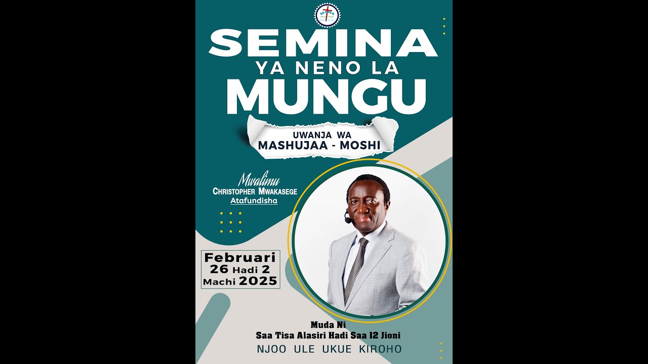 1. NGUVU YA DAMU YA YESU KUKUNUNULIA KESHO YAKO  || MWL CHRISTOPHER MWAKASEGE // KILIMANJARO