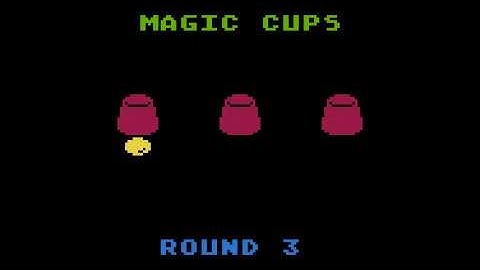 Magic Cups - Atari game for NOMAM BASIC 10Liners Contest 2018