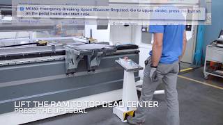 X-Press tutorials - how to turn on and reset a press brake
