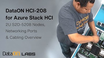 DataON HCI-208 for Azure Stack HCI: Networking Ports & Cabling Overview