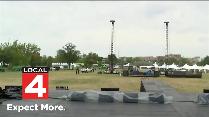 Afro Nation music festival crews build massive stage to bring global festival to Downtown Detroit