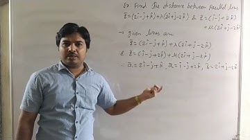 Lec13 Line and Plane : Distance between Parallel Lines : 3D Three dimensional geometry