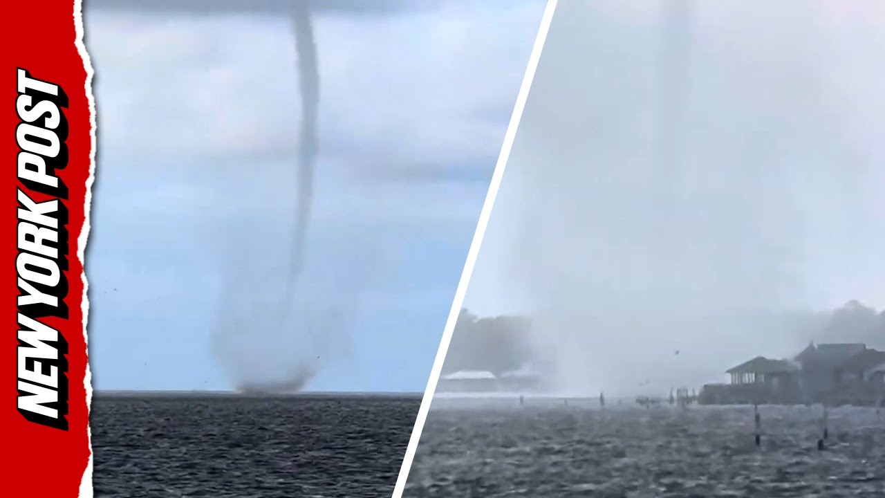 MASSIVE fast-moving waterspout spotted in southern Alabama