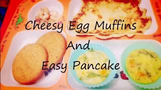 Cheesy egg muffins and easy pancake recipe | toddler/ preschooler
breakfast ideas shez world
