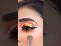 Colourful Eye Makeup  ❤️💛🧡💙♥️ #viral #shorts