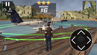 Airplane Flight Pilot Simulator "AFPS" - Mission show ads in the sky- Android Gameplay HD screenshot 1
