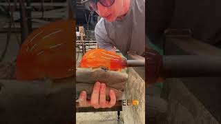 Glass Orb with Fire Inside