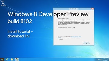 Windows 8 Developer Preview Build 8102 Install Tutorial + Download Link!