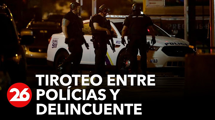 Estados Unidos: tiroteo entre policías y delincuente