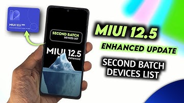 MIUI 12.5 Enhanced Update Second Batch Devices List & Time Table | MIUI 12.5 Enhanced