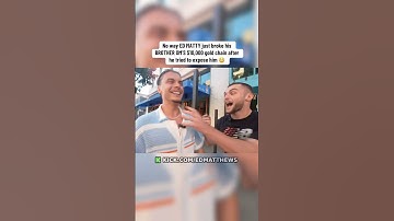No way ED MATTHEWS broke his brothers $10K chain 😱 #edmatthews #hstikkytokky #viralclips