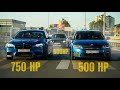 Дедовская  ШКОДА ОКТАВИЯ  против TOYOTA CHASER и BMW M5.