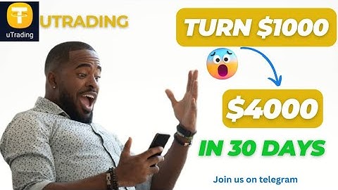 How To Turn $1000 Into $4000 in 30 days trading with Utrading AI BOT (step-by-step). No liquidation