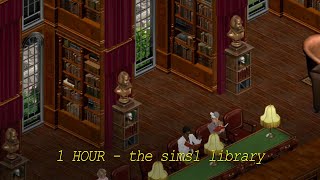 1HOUR ASMR Study With Sims1 | No Music / Library / Fire Place / Study / Work / Sound Effects