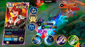 NEW LAYLA BEST HIGH DAMAGE HACK BUILD 2025!😱THIS BUILD IS LITERALLY BROKEN! - MLBB