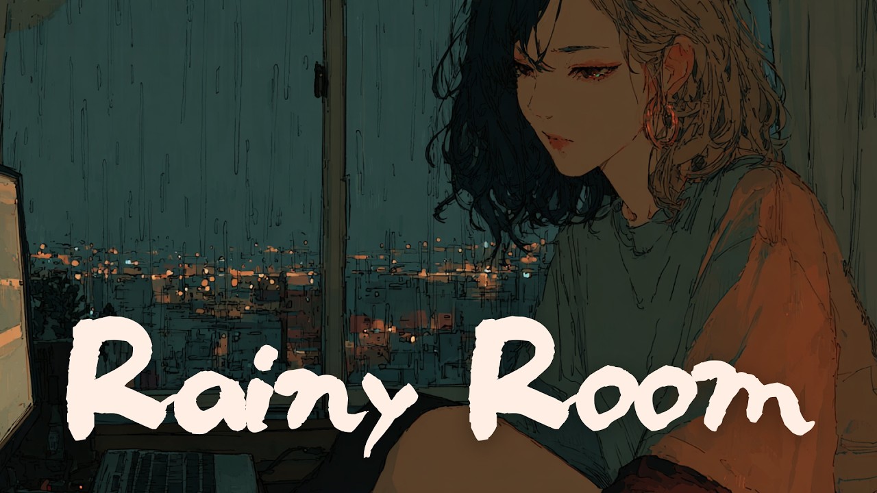 rainy night study room 🌧️ 2 hours study music