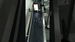 Plastic packaging printing. Conveyor belt.