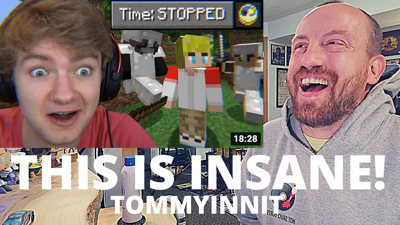 TommyInnit Minecraft, но с возможностью поставить время на паузу... (ЛУЧШАЯ РЕАКЦИЯ!) Это видео б...