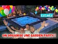 On organise une garden party  qui finira dans le jacuzzi 