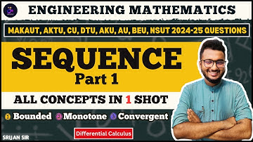 Pt.1 | Sequence | Convergent Sequence | Bounded Sequence | Limit | Differential Calculus