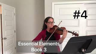 Essential elements for violin Book 3- #4