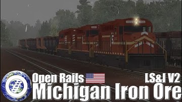 Open Rails (MSTS Compatible Train Sim) - The Lake Superior & Ishpeming Railroad V2