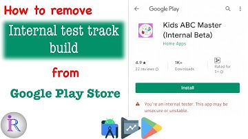 How to remove "Internal test track" build from Google Play Store.
