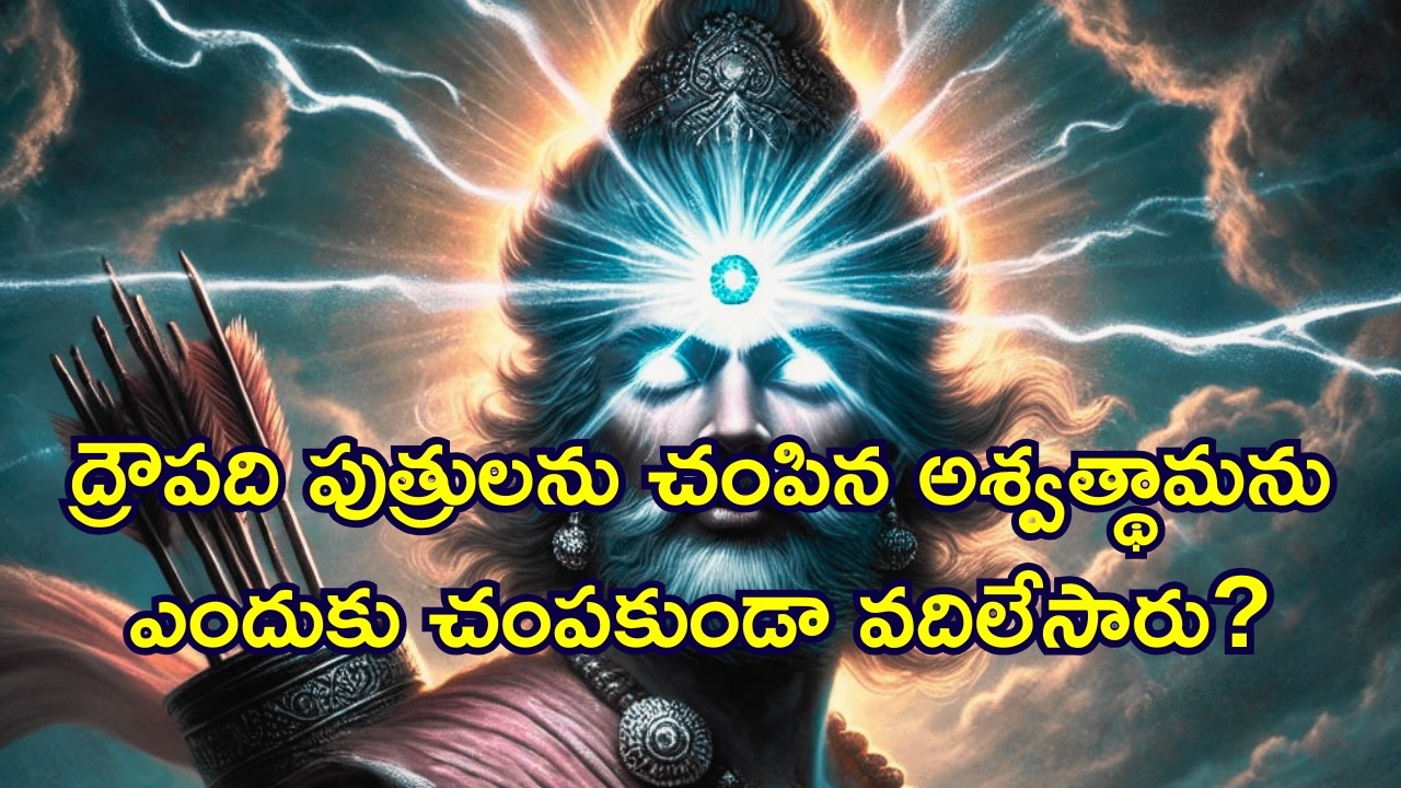 ద్రౌపది చెప్పింది విని పాండవులు అశ్వత్థామను చంపకుండా ఎందుకు ఈ పని చేసి వదిలేసారు? #krishna #bhakti