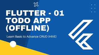 Flutter Offline Database CRUD - 01 (Basic Setup) | TODO App | Flutter Tutorial Bangla