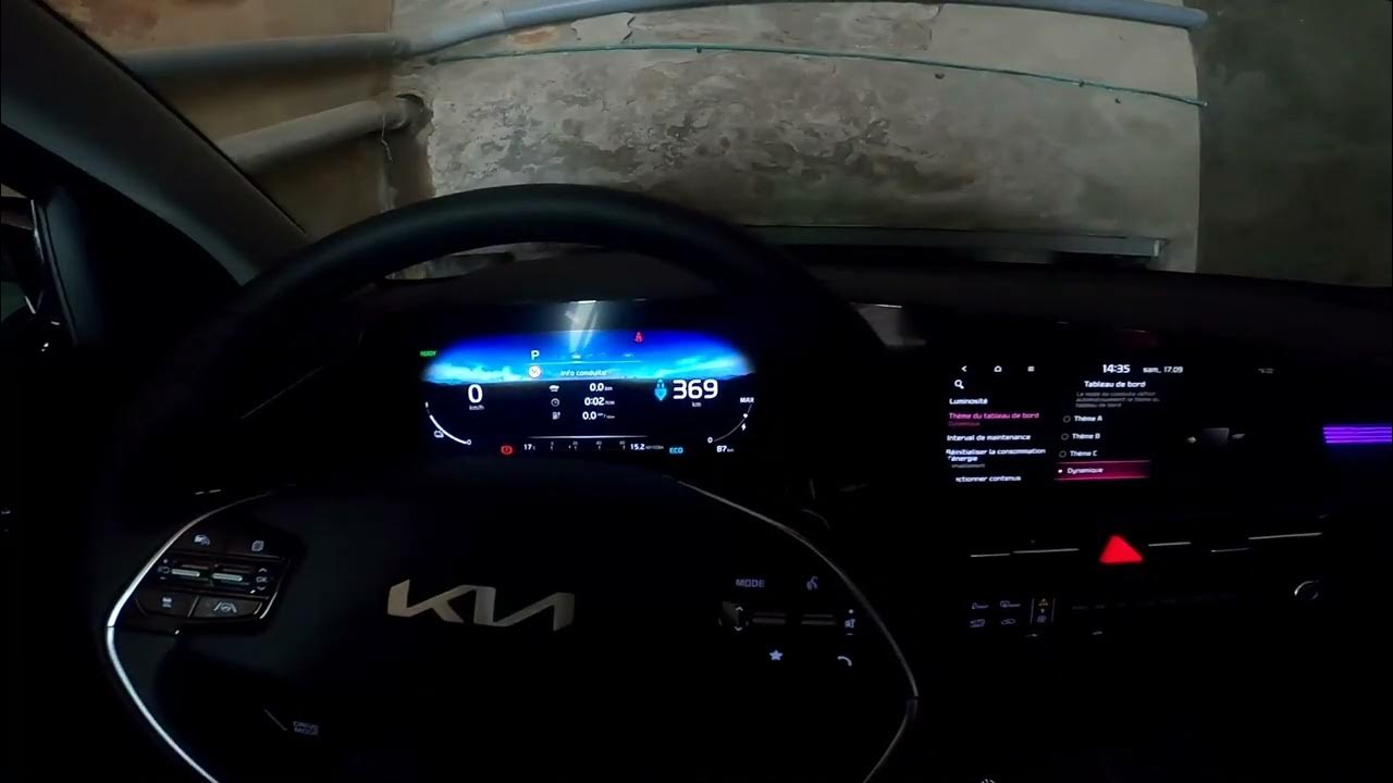 Tuto Kia Niro EV voici comment modifier l'affichage du tableau de