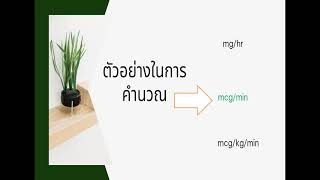 Cardiac Agent Dosage Calculation โดยพว.บุษบา แสนพรม