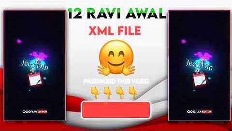 👳Coming Soon Eid Milad Un Nabi Status Tutorial || 🇸🇦Jashn e eid milad un nabi status editing | XML |