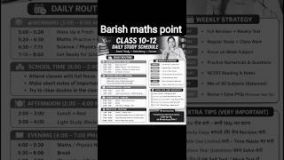 👉 Topper Daily Routine 🔥 | Class 10–12 Study Time Table