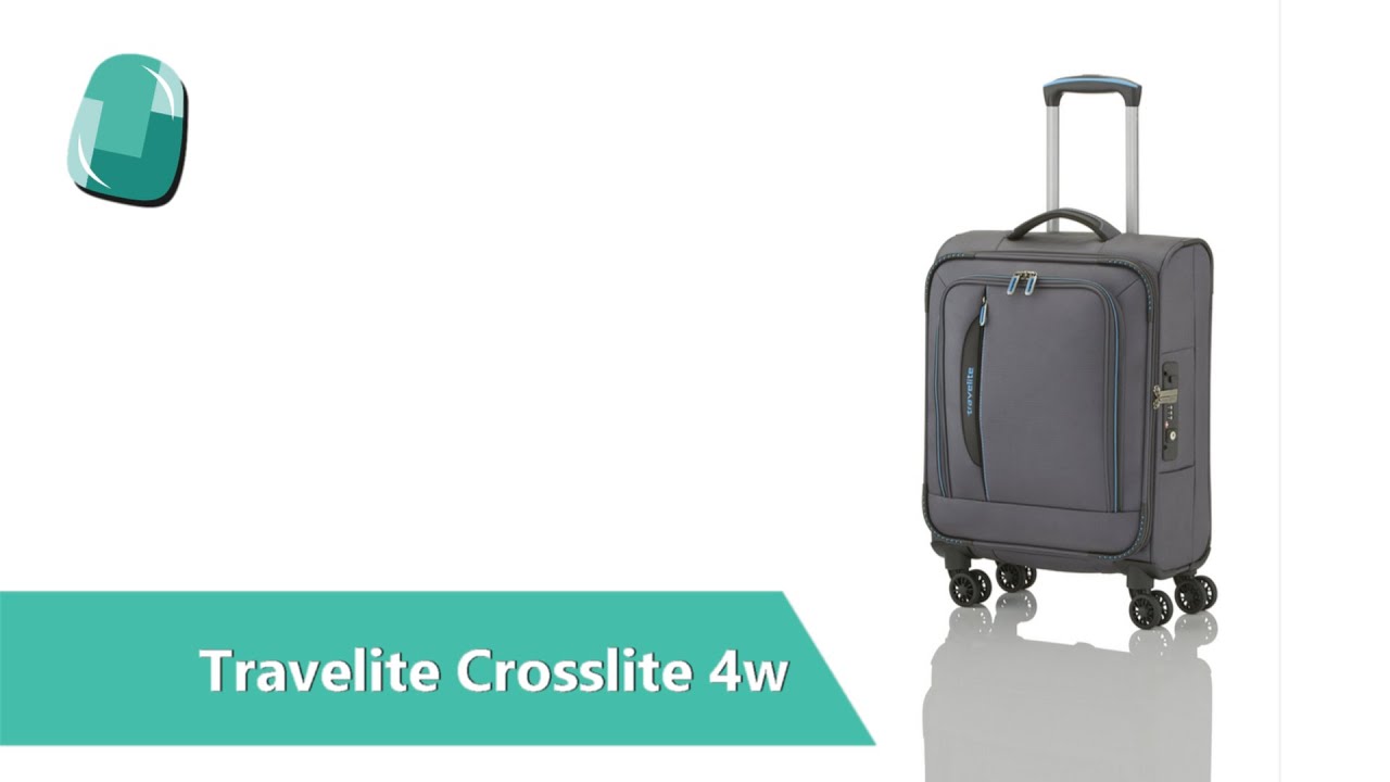 Textilní kufr Travelite CrossLITE 4w s přihrádkou na notebook | Bagalio