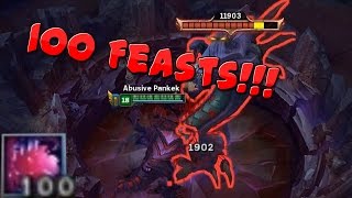 Celebrity CHO'GATH 100 FEAST STACKS !! Net Worth