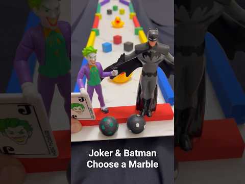 Joker & Batman 🔥 #marblerace #marblerun #joker #batman #asmr #satisfying #relaxing #viral